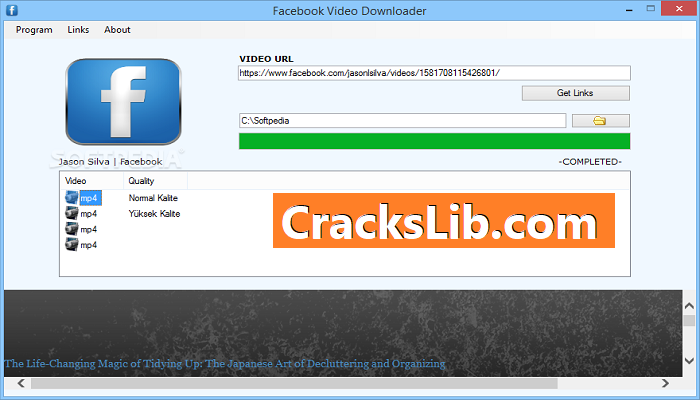 Facebook Video Downloader License Key