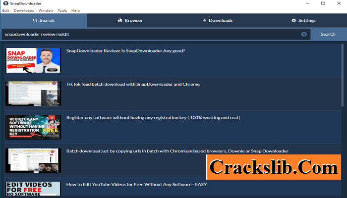 SnapDownloader Crack