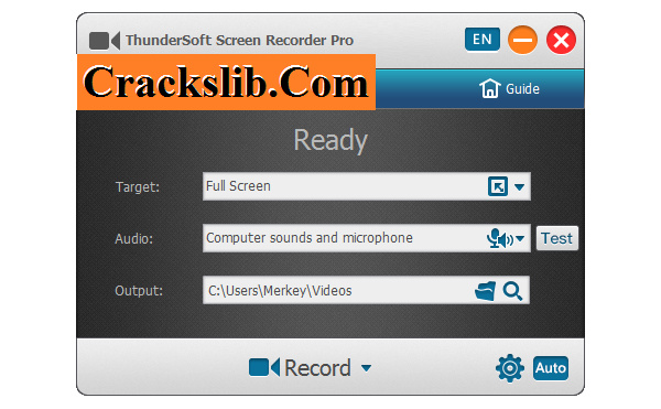 Thundersoft Screen Recorder Pro Crack